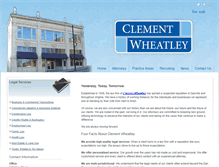 Tablet Screenshot of clementwheatley.com